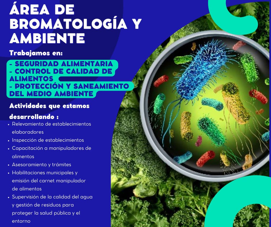 Primeros pasos del Área de Bromatología y Ambiente